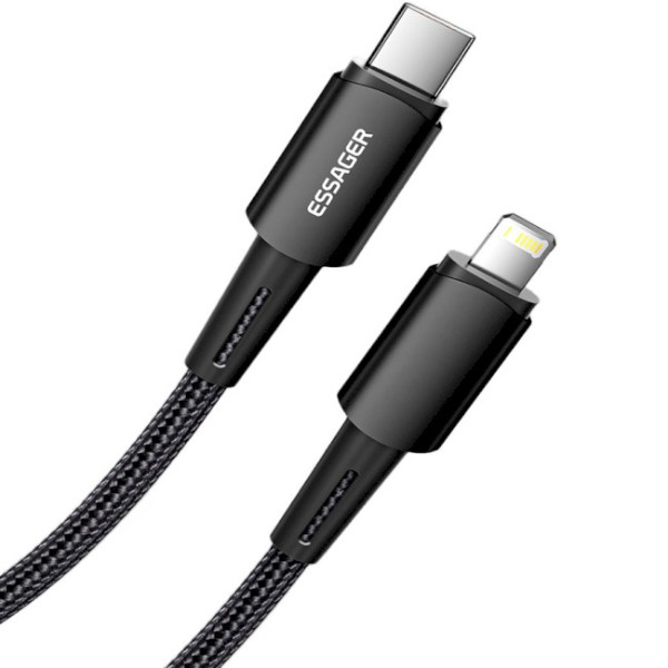 Фото - Кабель Essager Sunset Type-C to Lightning 20W USB Charging Cable 2m Black (EXCTL-CGA01)