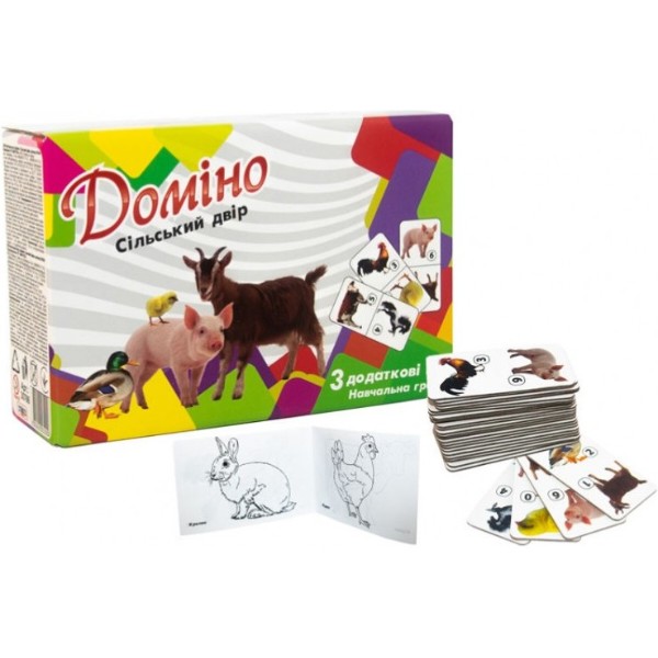 Фото - Настольная игра (3-4 года) Strateg домино "Сельсикй двор" (30766)