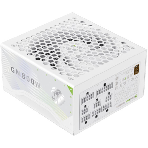 Фото - Блок живлення для ПК Gamemax GM 800B WH Fully-modular New
