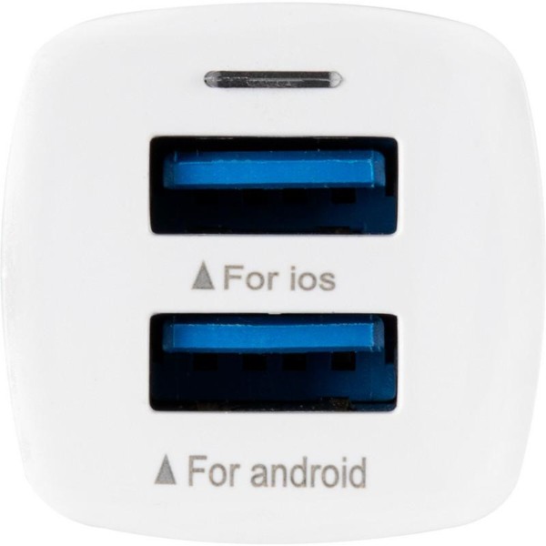 Фото - Автомобільний зарядний пристрій Gelius Pro Apollo GP-CC01 2USB 3.1A + Cable Type-C White (71435)