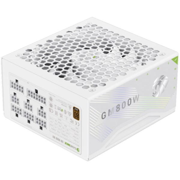Фото - Блок живлення для ПК Gamemax GM 800B WH Fully-modular New