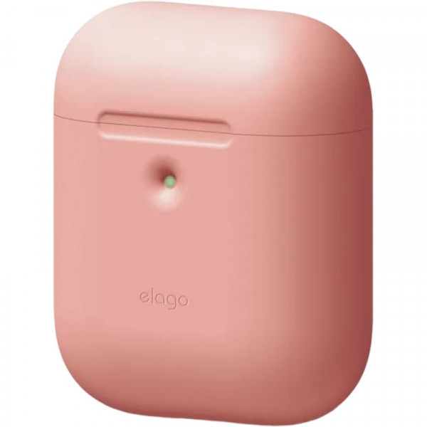 Фото - Чохол для навушників Elago A2 Silicone Case Peach for Airpods with Wireless Charging Case (EAP2SC-PE)
