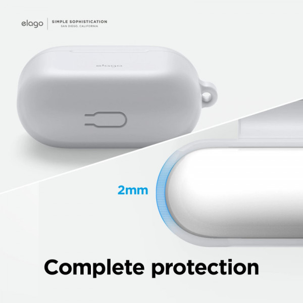 Фото - Чохол для навушників Elago Hang Silicone Case Nightglow Blue for Airpods 3rd Gen (EAP3HG-HANG-LUBL)