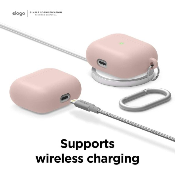 Фото - Чохол для навушників Elago Liquid Hybrid Case with Keychain Lovely Pink for Airpods 3rd Gen (EAP3RH-HANG-LPK)