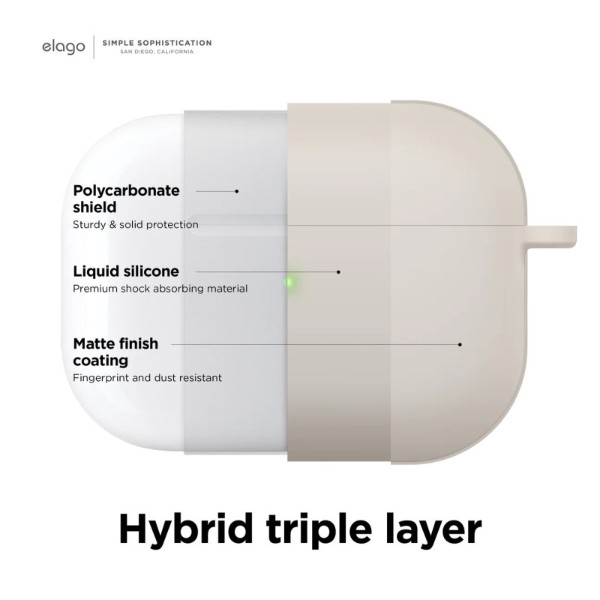 Фото - Чохол для навушників Elago Liquid Hybrid Hang Case White for Airpods Pro 2nd Gen (EAPP2RH-HANG-WH)