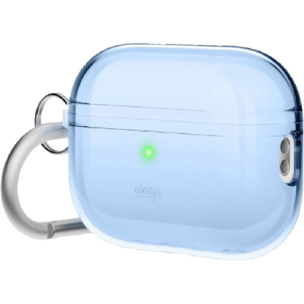 Фото - Чохол для навушників Elago Clear Hang Case Aqua Blue for Airpods Pro 2nd Gen (EAPP2CL-HANG-ABL)