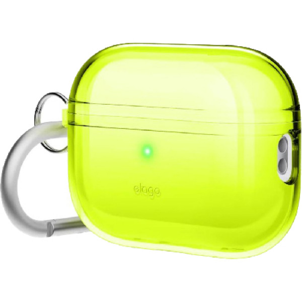 Фото - Чохол для навушників Elago Clear Hang Case Neon Yellow for Airpods Pro 2nd Gen (EAPP2CL-HANG-NYE) Фото - Чохол для навушників Elago Clear Hang Case Neon Yellow for Airpods Pro 2nd Gen (EAPP2CL-HANG-NYE)