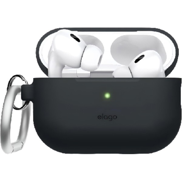 Фото - Чохол для навушників Elago Silicone Hang Case Black for Airpods Pro 2nd Gen (EAPP2CSC-ORHA-BK) Фото - Чохол для навушників Elago Silicone Hang Case Black for Airpods Pro 2nd Gen (EAPP2CSC-ORHA-BK)