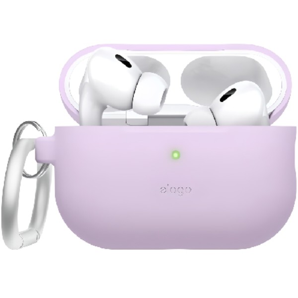 Фото - Чохол для навушників Elago Silicone Hang Case Lavender for Airpods Pro 2nd Gen (EAPP2CSC-ORHA-LV) Фото - Чохол для навушників Elago Silicone Hang Case Lavender for Airpods Pro 2nd Gen (EAPP2CSC-ORHA-LV)