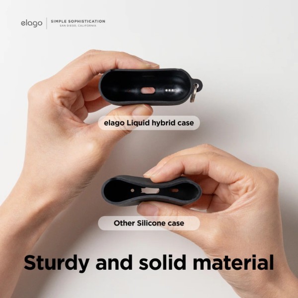 Фото - Чохол для навушників Elago Liquid Hybrid Hang Case White for Airpods Pro 2nd Gen (EAPP2RH-HANG-WH)