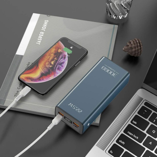 Фото - Батарея мобильная Earldom ET-PD36 30000mAh Metal Alloy QC3.0/PD2.0/PD3.0/22.5W Dark Blue (PB-000124)