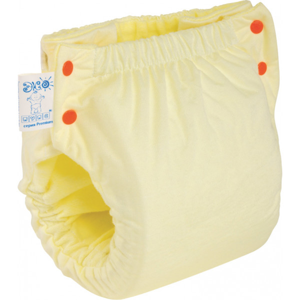 Фото - Підгузок багаторазовий ЕКО ПУПС Easy Size Premium 5-9 (50-74), з вкладишем Abso Maxi (Жовтий) (ТПК2ВК4-2ж)