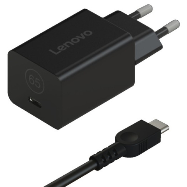 Фото - Мережевий зарядний пристрій Lenovo GaN Nano 65W (40AWGN65EU)