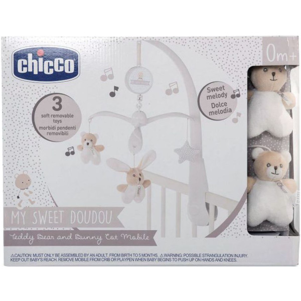 Фото - Мобиль интерактивный Chicco Медвежонок и зайка серии My Sweet Dou Dou (09714.00)
