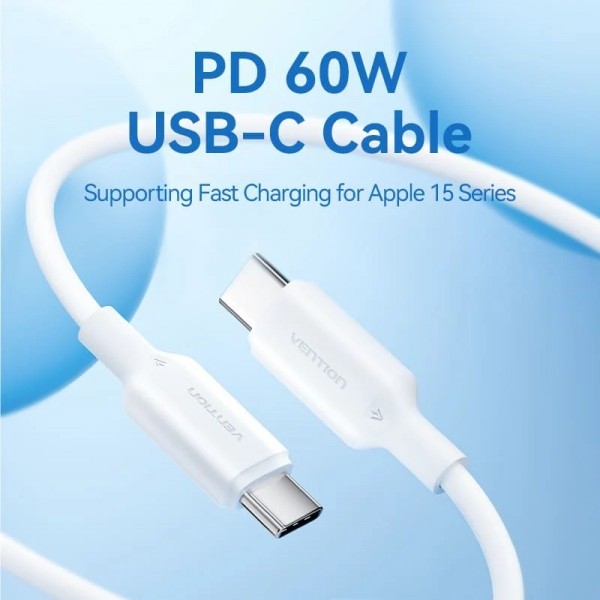 Фото - Кабель Vention USB 2.0 Type-C M-M, 1.0m (TRCWF)