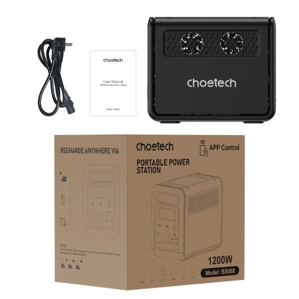 Фото - Зарядная станция универсальная Choetech BS068 (1200W, 1024Wh, Wi-Fi)