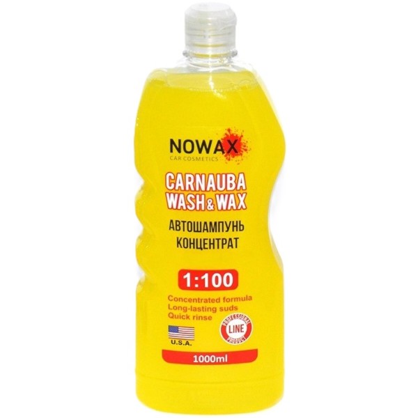 Фото - Шампунь для авто NOWAX концентрат с воском карнаубы 1:100 Carnauba Wash&Wax 1 л (NX01100) Фото - Шампунь для авто NOWAX концентрат с воском карнаубы 1:100 Carnauba Wash&Wax 1 л (NX01100)