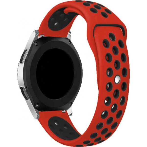 Фото - Ремешок для смарт-часов BeCover Nike Style for Xiaomi iMi KW66/Mi Watch Color/Haylou LS01/LS02/Haylou Smart Watch Solar LS05 Red-Black (705808)