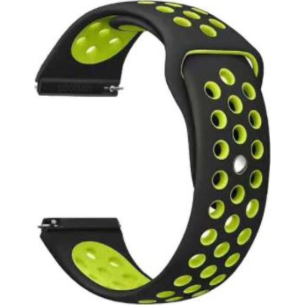 Фото - Ремешок для смарт-часов BeCover Nike Style for Amazfit Stratos 1/2/2S/3/GTR 2/GTR 47mm/GTR Lite 47mm/Nexo/Pace Black-Yellow (705814)