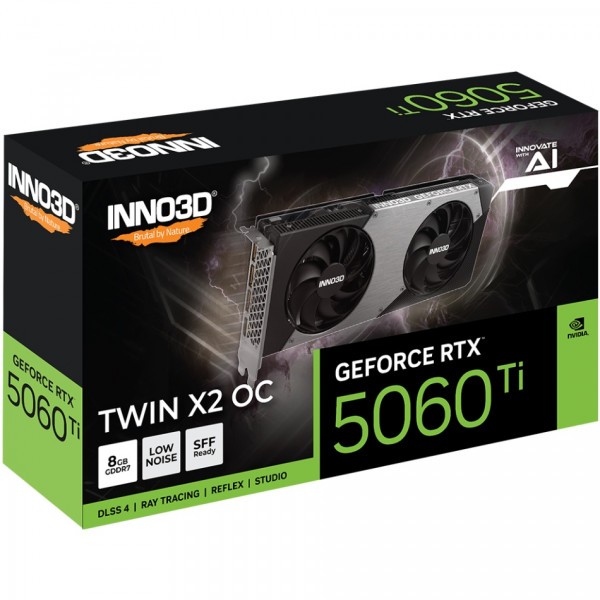 Фото - Відеокарта Inno3D GeForce RTX5060 Ti 8GB GDDR7 (N506T2-08D7X-193075N)
