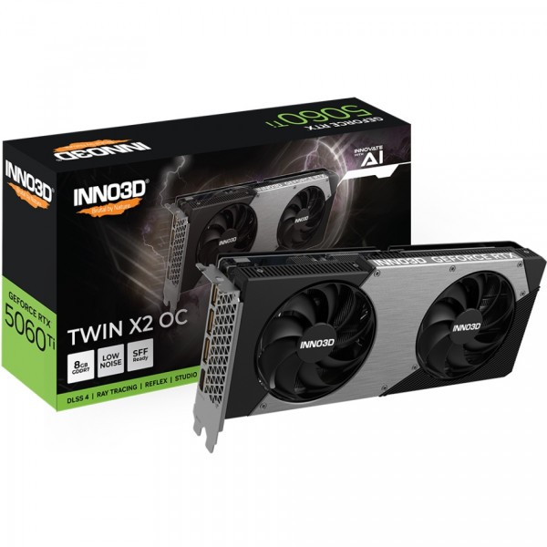 Фото - Відеокарта Inno3D GeForce RTX5060 Ti 8GB GDDR7 (N506T2-08D7X-193075N)