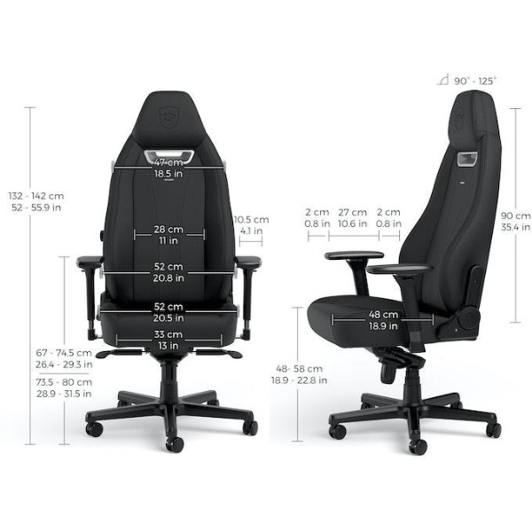 Фото - Кресло для геймеров Noblechairs LEGEND Black (NBL-LGD-GER-BED)