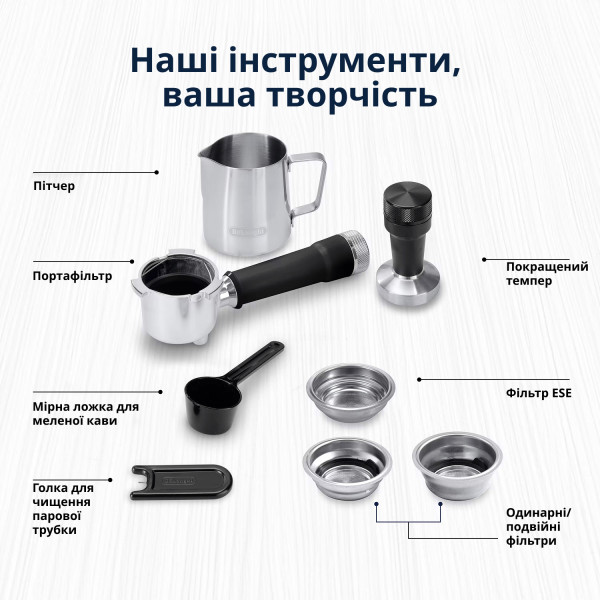 Фото - Кавоварка ріжкова Delonghi EC890.WI