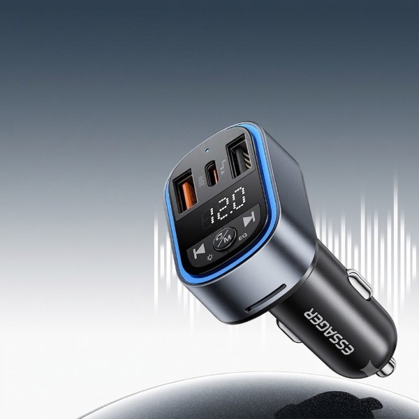 Фото - Автомобильное зарядное устройство Essager 35W BT 5.3 Car charger black (ECCFM-CT0G-P)