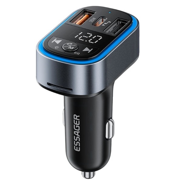 Фото - Автомобильное зарядное устройство Essager 35W BT 5.3 Car charger black (ECCFM-CT0G-P)