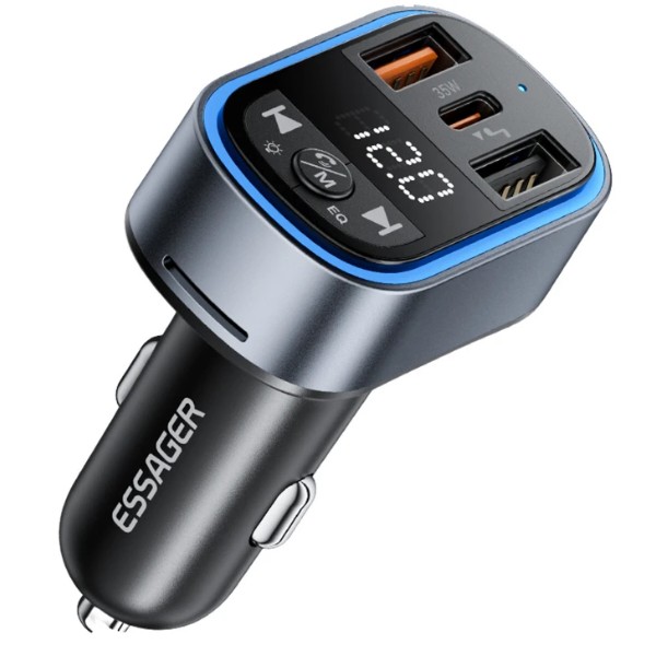 Фото - Автомобильное зарядное устройство Essager 35W BT 5.3 Car charger black (ECCFM-CT0G-P)
