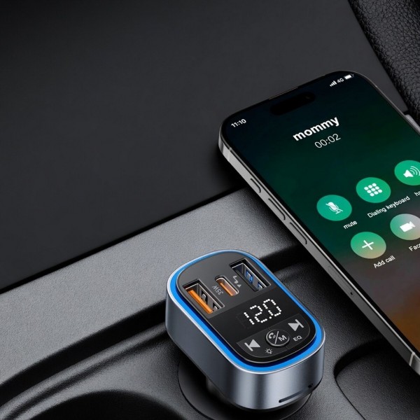 Фото - Автомобильное зарядное устройство Essager 35W BT 5.3 Car charger black (ECCFM-CT0G-P)