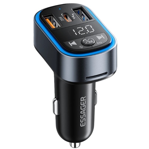 Фото - Автомобильное зарядное устройство Essager 35W BT 5.3 Car charger black (ECCFM-CT0G-P)