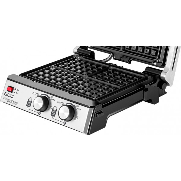 Фото - Гриль-барбекю электрический ECG KG 2033 Duo Grill & Waffle