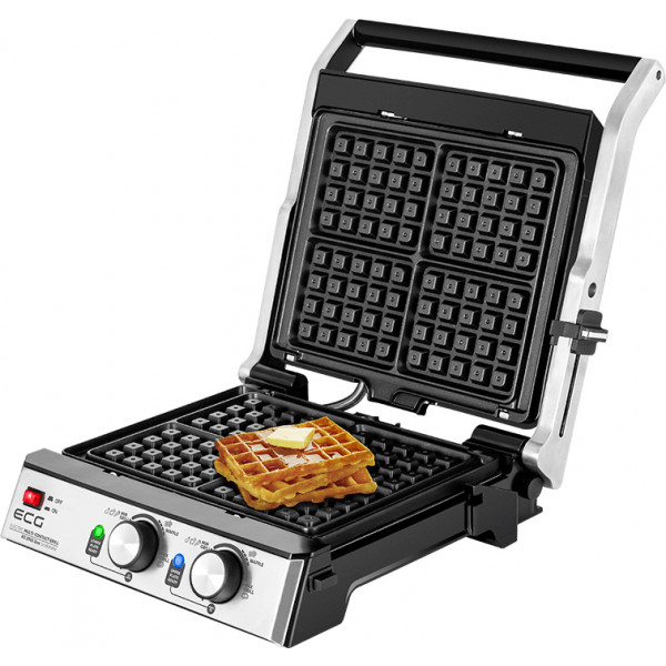 Фото - Гриль-барбекю электрический ECG KG 2033 Duo Grill & Waffle