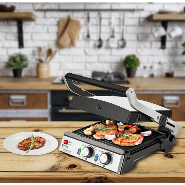 Фото - Гриль-барбекю электрический ECG KG 2033 Duo Grill & Waffle