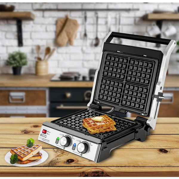 Фото - Гриль-барбекю электрический ECG KG 2033 Duo Grill & Waffle