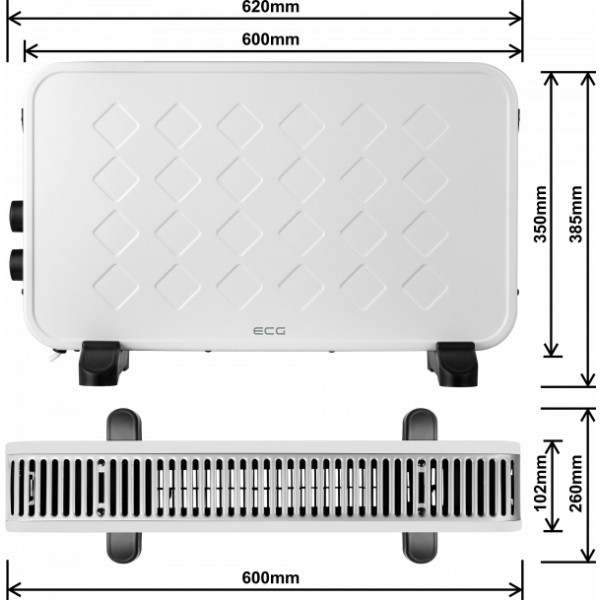 Фото - Конвектор ECG TK 2070 White
