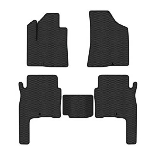 Фото - Коврики ворсовые в салон авто EVAtech Standard для Hyundai Santa FE (CM) 5 seats 2006-2010 2 поколение SUV Korea черный кант HY33308CVK5KD4VEB