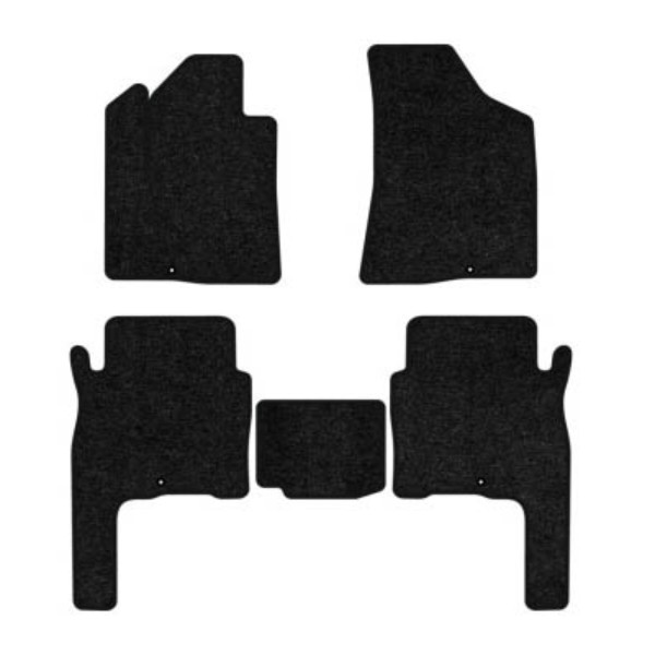 Фото - Коврики ворсовые в салон авто EVAtech Standard для Hyundai Santa FE (CM) 5 seats 2006-2010 2 поколение SUV Korea черный кант HY33308CVK5KD4VEB