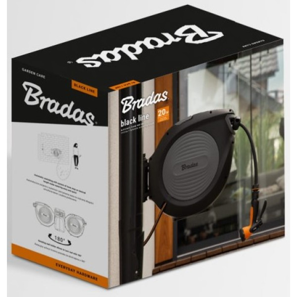 Фото - Котушка для шланга
 BRADAS BLACK LINE 1/2" 20 м та аксесуари (ECO-W1B20)