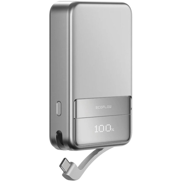 Фото - Батарея мобільна EcoFlow Rapid Magnetic Power Bank 10000 Silver (EF-RAPID10000-EU)