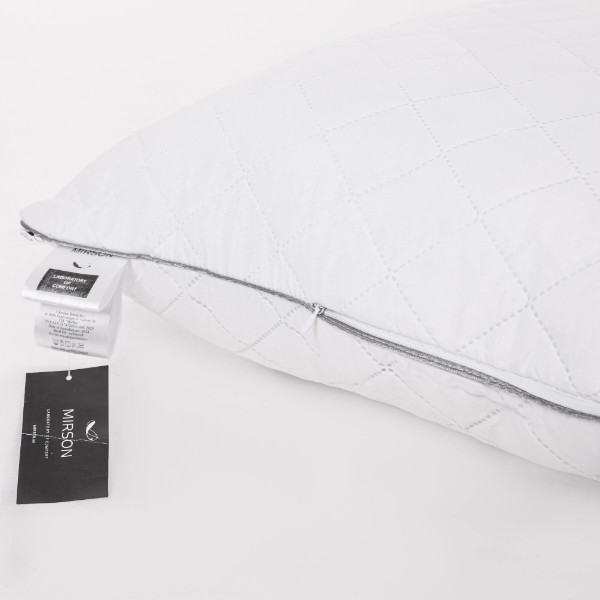 Фото - Подушка стандартная MirSon Eco Eco-Soft Silver №464 40х60 см (2200000624550)