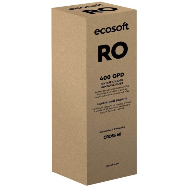 Фото - Картридж для фільтру проточного Ecosoft Cross60 (CSVRO400DFRO)