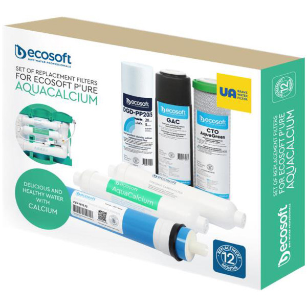 Фото - Картридж системи зворотного осмосу Ecosoft P`URE AquaCalcium Mint (CHV6PUREMAC)
