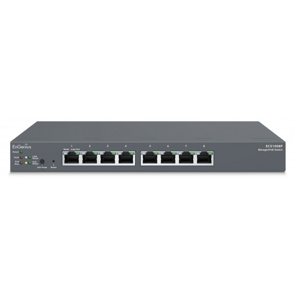 Фото - Коммутатор локальної мережі (Switch) EnGenius ECS1008P