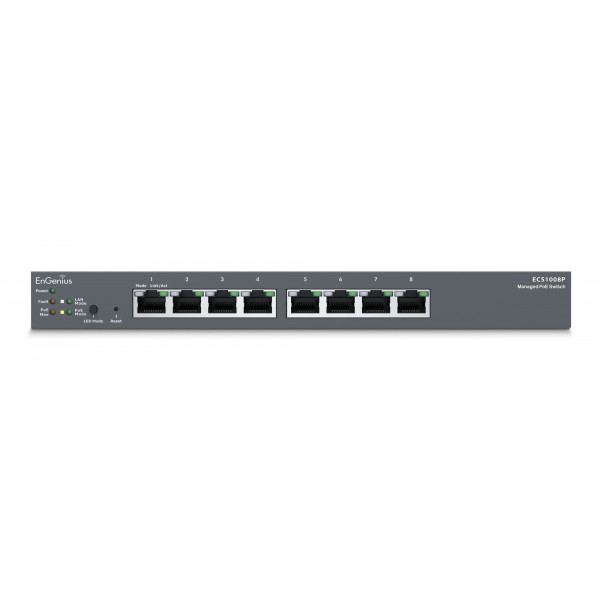 Фото - Коммутатор локальної мережі (Switch) EnGenius ECS1008P