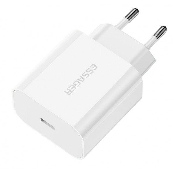Фото - Мережевий зарядний пристрій Essager Vanjane Travel Phone Charger Set PD20W EU (ECTC-FJB02-P)