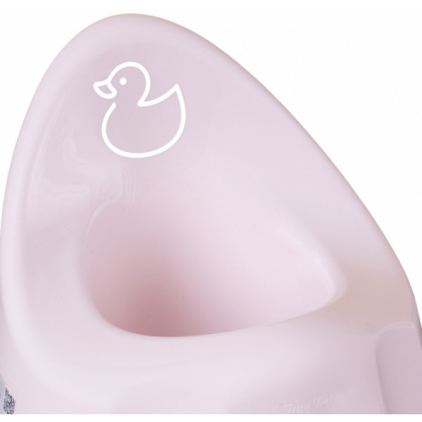 Фото - Горщик дитячий Tega Baby Каченя з антиковзаючою гумою і музикою Світло-рожевий (PO-070-130)