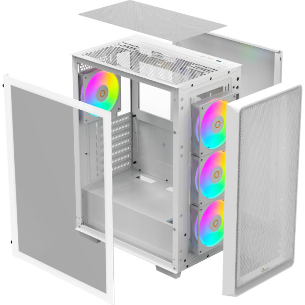 Фото - Корпус OCYPUS ATX W/O PSU GAMMA C60 WH ARGB (GAMMA-C60-WHG400XX-GL)