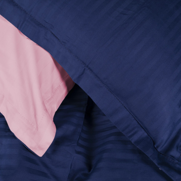 Фото - Комплект постільної білизни дитячий MirSon Satin Stripe 30-0020 + 30-0007 Edarin 110х140 (2200005247464)